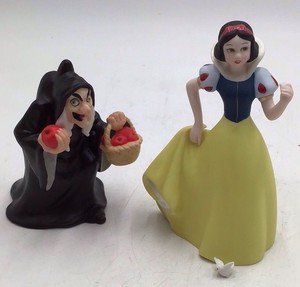 Vintage Disney Snow White and Witch Figurines