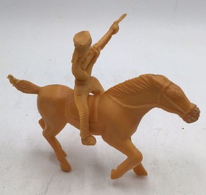 Vintage Plastic Cavalry Rider Figurine