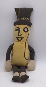 Vintage Mr. Peanut Stuffed Doll  Planters Mascot