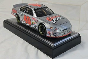 Sterling Marlin Coors Light Dodge  Silver Metallic Diecast NASCAR Replica with Display Case