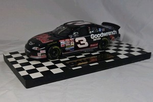 Dale Earnhardt Sr. Goodwrench Monte Carlo  Black Diecast The 500 Daytona Win Replica on Checkered Base