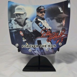 Dale Earnhardt Sr. Forever the Man Hood Display  Limited Edition Photo Tribute on Stand