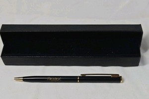 Vintage Dale Earnhardt Black Ballpoint Pen  Gold Signature & Trim in Box