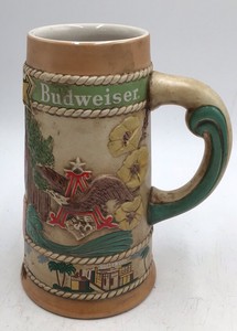 Vintage Budweiser California Stein  Handcrafted Limited Edition with Hollywood & State Seal Design
