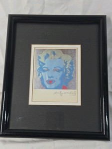 Framed Andy Warhol Marilyn Monroe Print