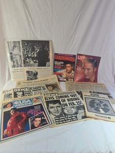 Elvis Presley Magazines and Newspapers Lot