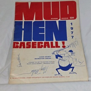 1977 Mud Hens Baseball Souvenir Program  Lucas County Recreation Center