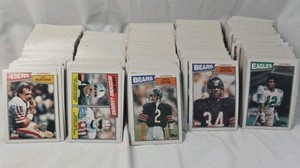 1987 Topps Football Cards Lot  NFL Stars Including Montana Payton Flutie Cunningham