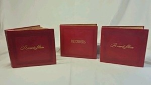 intage RCA Victor 45 RPM Record Albums  Set of Three Red Binders