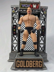 1999 WCW nWo Goldberg Entrance Stage Figure  Marvel Licensed