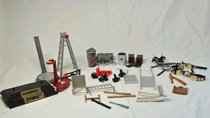 WCW WWF Wrestling Action Figure Accessories Lot  Ring Parts and Props