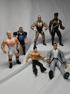 Vintage WWE WCW Wrestling Action Figures Lot  Mixed Superstars