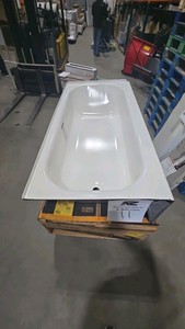 Aloha 60 in. x 30 in. Alcove Soaking Bathtub with Left Drain in White