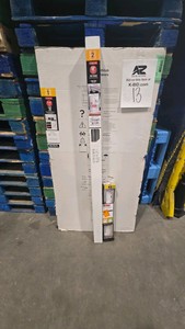 29-34 in. x 55-12 in. x 14 in. (6 mm) Frameless Sliding Bathtub Door Glass Panels in Rain (For 50-60 in. Doors) kit--doors, track and handles