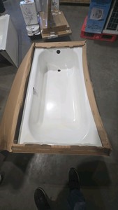 Bootz Industries Aloha 60 in. x 30 in. Alcove Soaking Bathtub with Right Drain in White