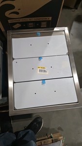 VEVOR 18 in. W x 23.2 in. H x 23.1 in. D Outdoor Kitchen Stainless Steel Triple BBQ Access Drawers with Chrome Handle