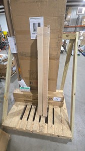 (4) Stair Parts 60 in. x 3-14 in. Unfinished Hemlock Craftsman Solid Core Box Newel Post for Stair Remodel