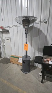 Nexgrill Sundara 48,000 BTU Matte Grey Propane Standing Patio Heater with Wheels