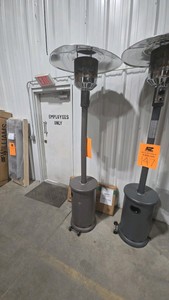 Nexgrill Sundara 48,000 BTU Matte Grey Propane Standing Patio Heater with Wheels