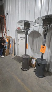 Nexgrill Sundara 48,000 BTU Matte Grey Propane Standing Patio Heater with Wheels