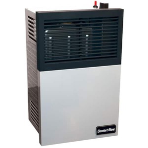 Comfort Glow Direct Vent NATURAL GAS Wall Furnace with Thermostat, 11,000 BTUs. Professional Vent Kit Included. GrayBlack