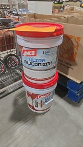 (2) Lanco Ultra Siliconizer 5 Gal. 100% Acrylic Elastomeric White Reflective Roof Sealer