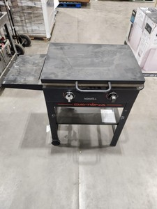 Nexgrill Daytona 2-Burner Propane Gas Grill 28 in. Flat Top Griddle in Black with Lid