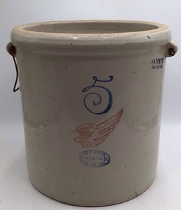Vintage Red Wing Union Stoneware 5 Gallon Crock