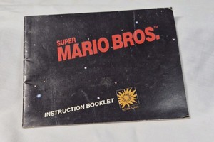 Vintage Super Mario Bros. Instruction Booklet  Nintendo NES Manual