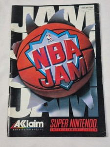 Vintage Super Nintendo NBA Jam Instruction Booklet