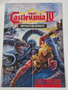 Vintage Super Nintendo Super Castlevania IV Instruction Booklet