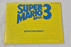 Vintage NES Super Mario Bros. 3 Instruction Booklet  Nintendo