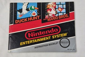 Vintage NES Duck Hunt  Super Mario Bros. Instruction Booklet