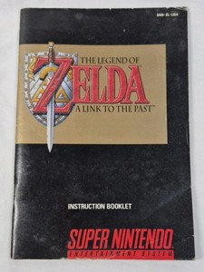 Vintage Super Nintendo The Legend of Zelda A Link to the Past Instruction Booklet