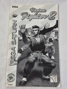 Vintage Sega Saturn Virtua Fighter 2 Instruction Booklet