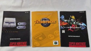 Vintage Nintendo 64 Instruction Booklet  Nintendo