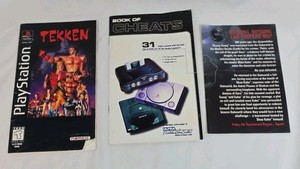Vintage PlayStation Tekken Instruction Booklet with Cheats Supplement