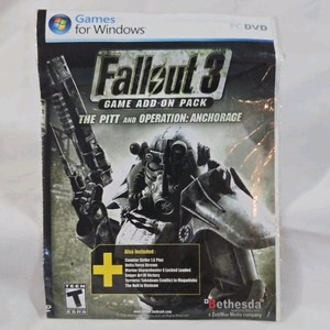 Vintage PC Fallout 3 Game Add-On Pack  The Pitt and Operation Anchorage