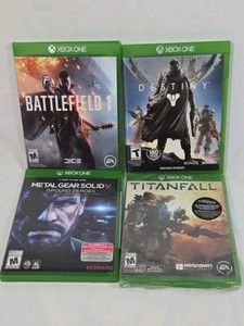 Xbox One Video Games Lot  Battlefield 1, Destiny, Metal Gear Solid V Ground Zeroes, Titanfall