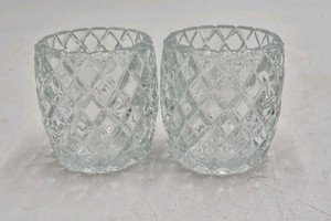 Vintage Clear Glass Votive Holders