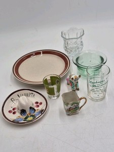 Vintage Mixed Ceramic and Glass Collectibles  Various Makers and Designs