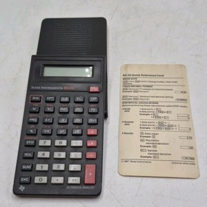 Vintage Texas Instruments BA-35 Calculator  Business Analyst Model
