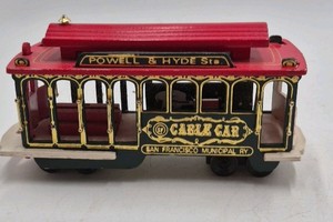 Vintage Wooden San Francisco Cable Car  Powell & Hyde Sts CTC South San Francisco