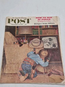 Vintage 1957 Saturday Evening Post Magazine  November 9 Issue