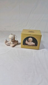 1984 Precious Moments Ornament  Have a Heavenly Christmas Airplane Pilot