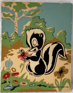 Vintage Disney Flower Skunk - Walt Disney Productions