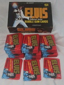 Vintage Elvis Presley Bubble Gum Cards  1970s Donruss Collectors Series 36-Count Box