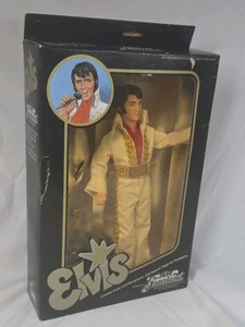 1984 Graceland Elvis Presley Doll  Stage Pose with Guitar and Microphone