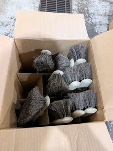 Lot of 10 Professional 8 Horsehair Counter Dusters  Hand Brooms  Commercial Cleaning, Shop, Restaurant, Retail