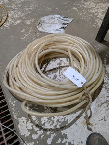 200 FT 38 Braided Reinforced PVC Hose  300 PSI Industrial Clear Vinyl Tubing  Air  Water  Pump Line